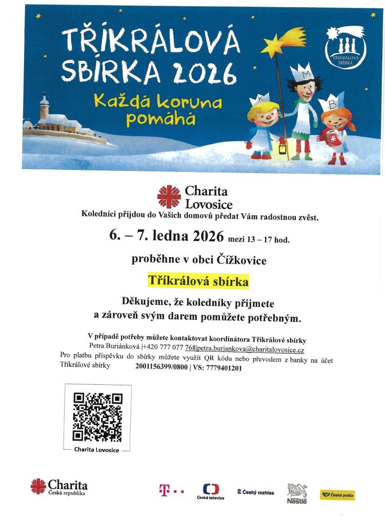 Tříkrálová sbírka - 2025