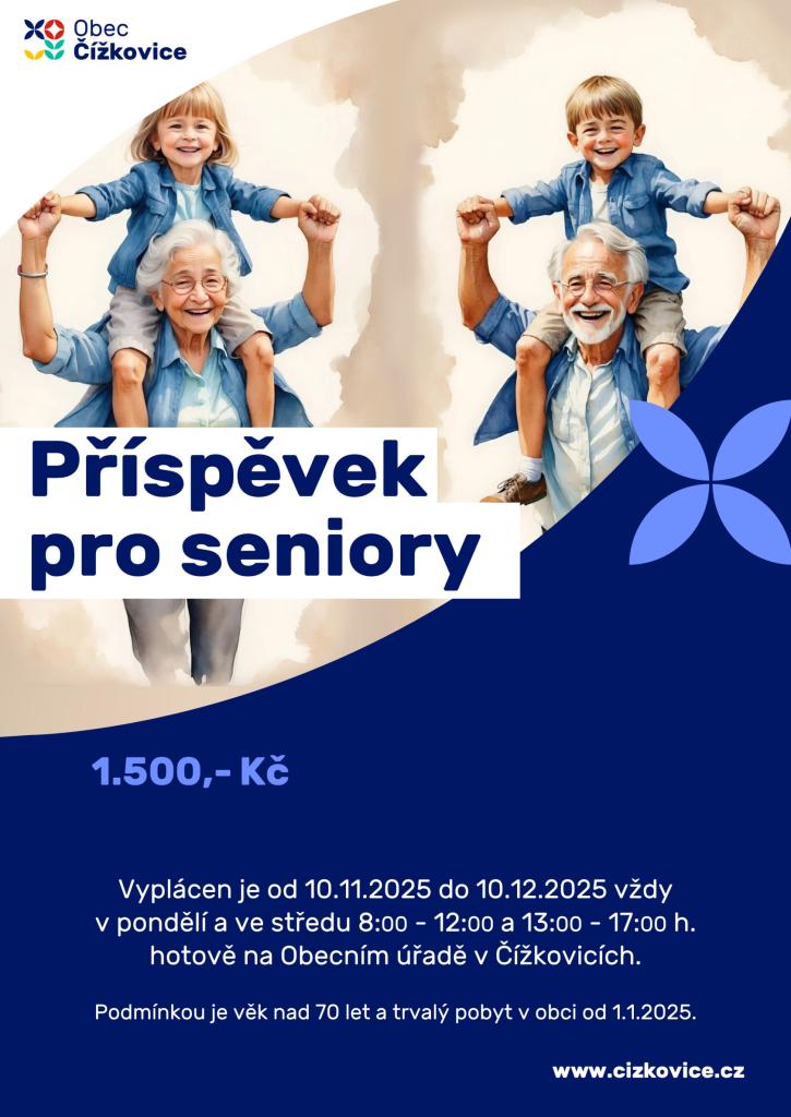 Příspěvek pro seniory 2025