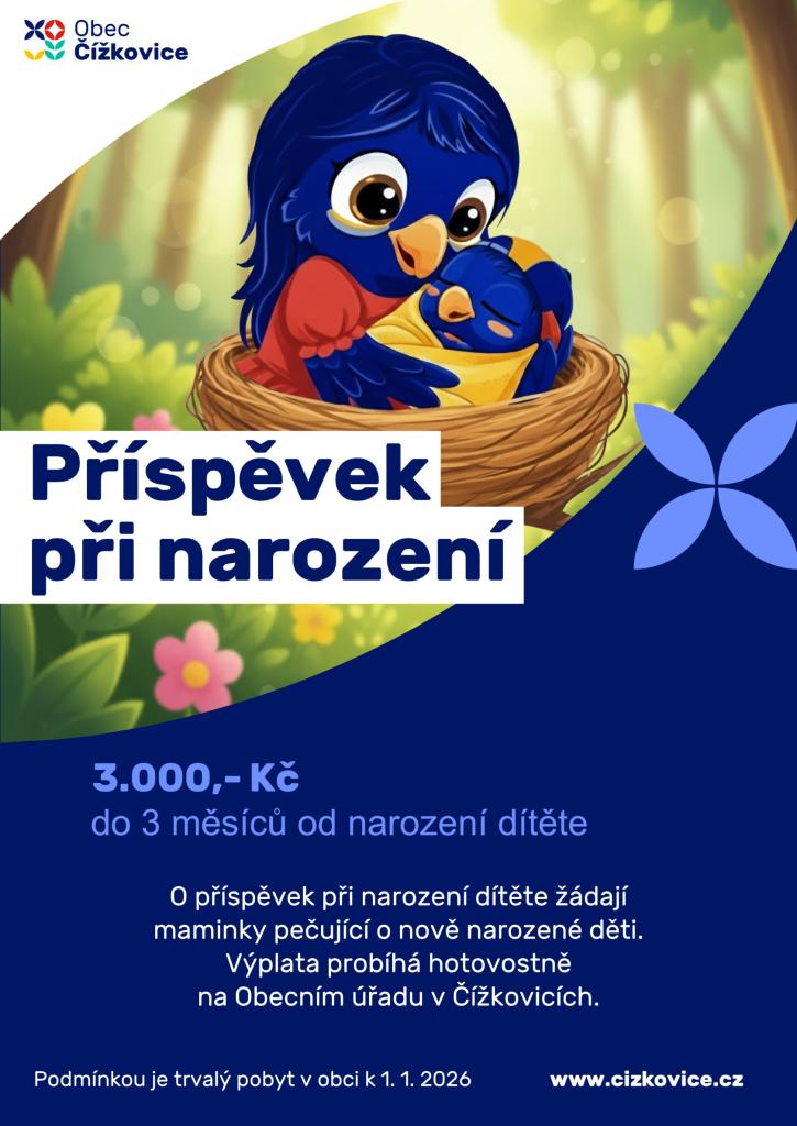 Příspěvek při&nbsp;narození dítěte