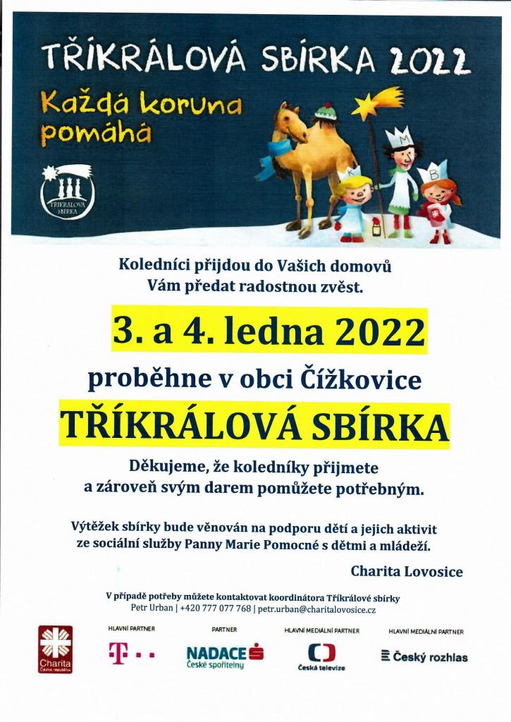 Tříkrálová sbírka 2022