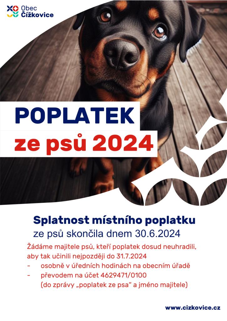 Poplatek ze psů 2024