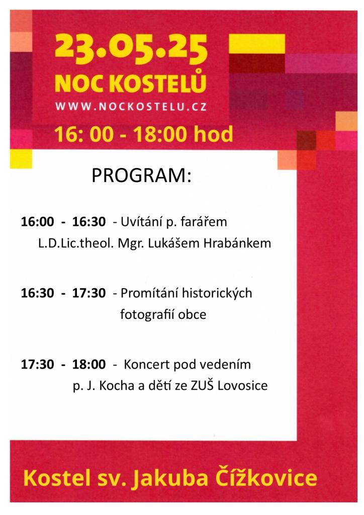 Noc kostelů - 23.5.2025