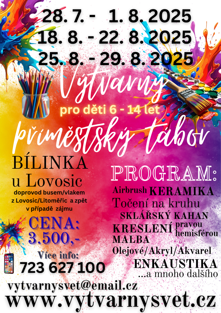 Výtvarný příměstký tábor Bílinka