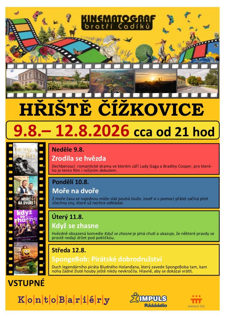 Plakát - Letní kino 2026