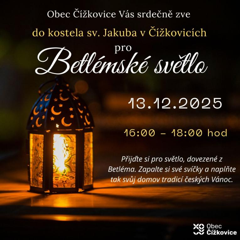 Betlémské světlo 2025