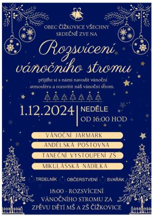 Rozsvícení vánočního stromu 2024