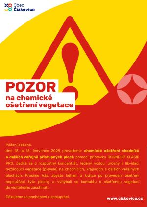 Chemické ošetření vegetace