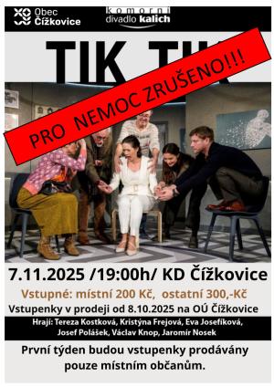 TIK TIK - zrušeno