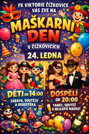 Maškarní + sportovní ples 2026