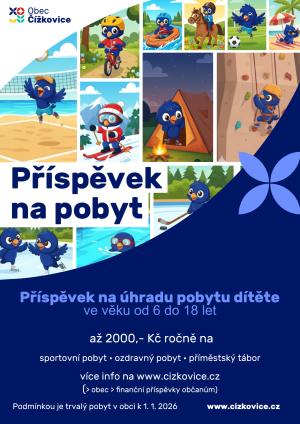 Příspěvek na úhradu pobytu dítěte 2026
