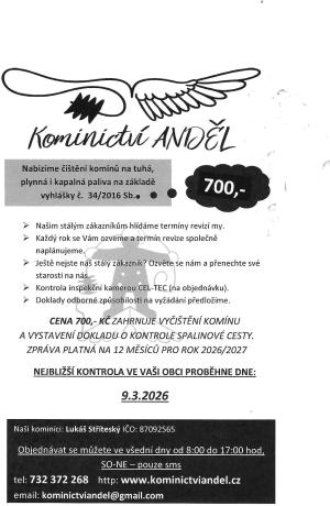 KOMINICTVÍ - 9.3.2026