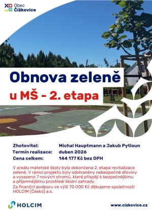 zeleň školka