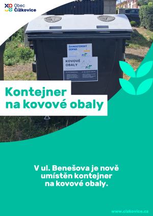 Kontejner na kovové obaly